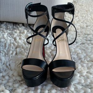 Christian Louboutin Black Choca Sandals